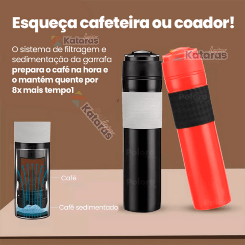 Cafeteira Portátil SmartCoffee® - Prepara o Café na Hora!