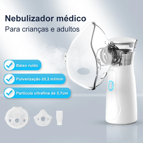 Inalador Nebulizador Portátil Silencioso.