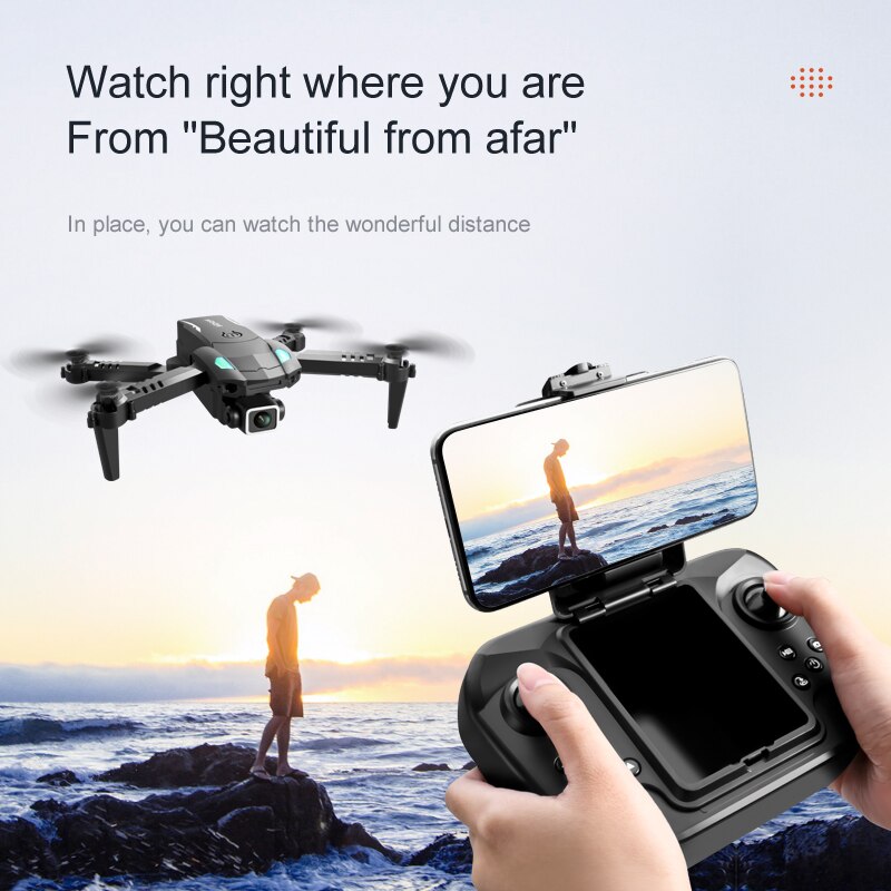 S128 Mini Drone 4K HD Camera Three-sided Obstacle Avoidance Air Pressure Fixed Height Professional Foldable Quadcopter Toys New